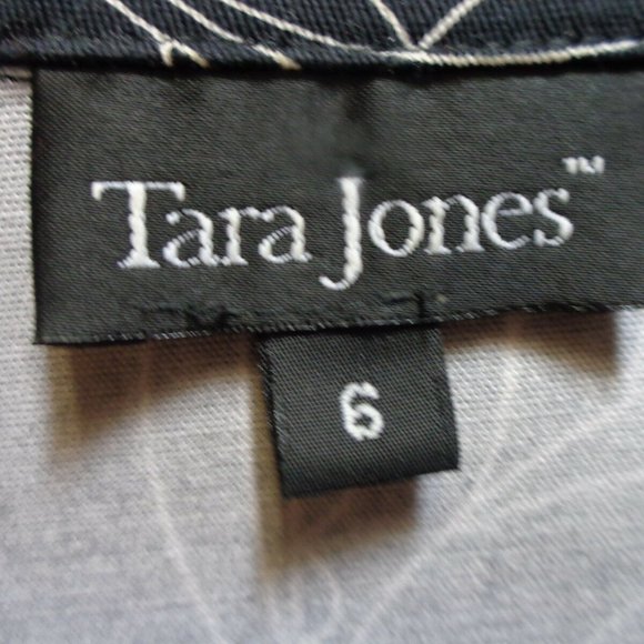 BLACK WHITE COTTON STRETCH BLAZER SZ 6 - Picture 4 of 4